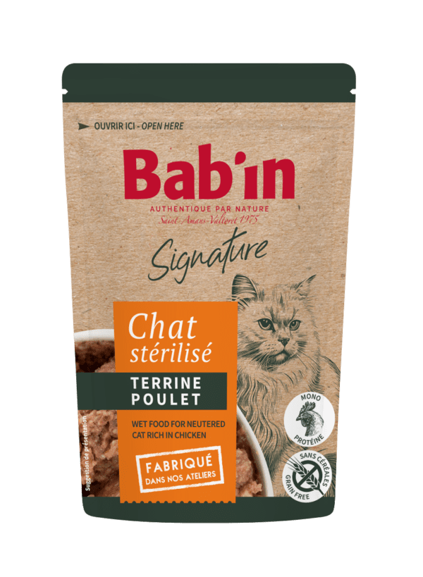 Bab’in Terrine Chat Adulte Poulet