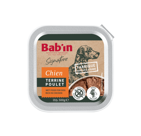 Bab’in Terrine Chien Adulte Poulet