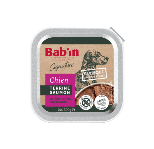 Bab’in Terrine Chien Adulte Saumon